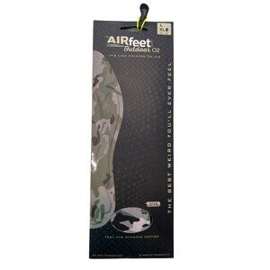 Airfeet Camo Outdoor O2 Insoles XL Dynamic Motion Comfort Standing Walking NEW